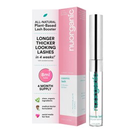 nuorganic Cosmic Lash Serum Without Prostaglandins | Eyelash Growth Serum for Thicker, Longer, More Defined Lashes | 4-Month Supply XL Size | Made in USA | cGMPA Certified Lab | 8ml