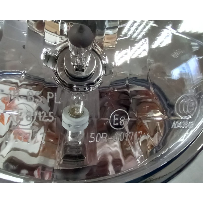 Universal Motorcycle Motorbike Classic Chrome Headlight with High and Low