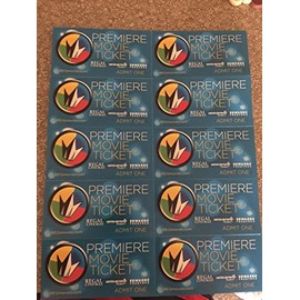 10 Regal Entertainment Group Premiere Movie Tickets