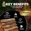 Firewood Central Kiln-Dried PA Hickory – 16” Splits (Approx. 38