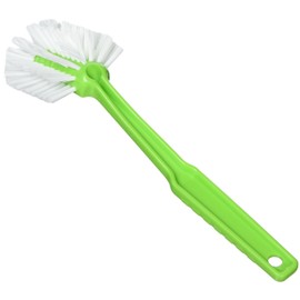Bürstenmann Plastic Body Cleaning Brush with Scraper, Lime Green