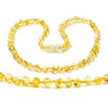 ZHAOXIA Baltic Natural Amber Necklace, No metal, lemon