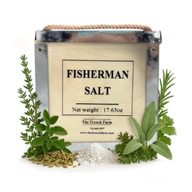 The French Farm Fisherman’s Salt Box – 17.64oz Gourmet Sea Salt for Seafood & Fish – Premium French Seasoning for Grilling, Roasting & Cooking – All-Natural, Handcrafted Flavor Enhancer