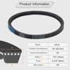 sourcing map 3 Pcs AX18 EPDM V-Belt, Raw Edge Cogged