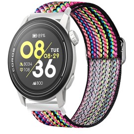 Compatible for COROS PACE 3 Bands, Lamshaw 22mm Stretch Elastics Nylon Adjustable Replacement Strap Accessories for Men & Women Compatible for COROS PACE 3 / APEX 2 Pro / APEX Pro / APEX 46mm