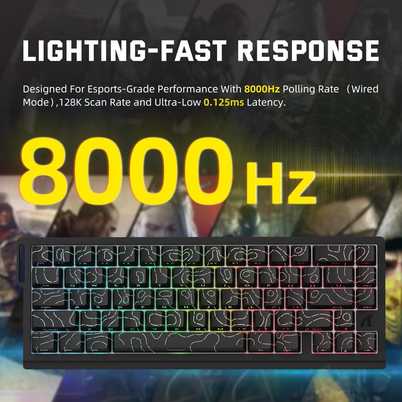 ATTACK SHARK X11 & X68 PRO HE Wireless Gaming Combo,Rapid