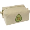 'Kawaii Avocado' Canvas Wash Bag/Makeup Case (CS00040514)