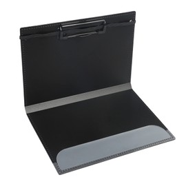 Binder A4 Vertical Folding Clipboard, Clip File, Black, Fashionable, PP, Clipboard, Plastic, Document Folder, Black, Writing Pad, Storage, Easy to Use, Multifunctional Office Supplies, Conference Pad,