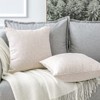 Artscope Cushion Covers Set of 2 Linen Decorative Square Pillowcases
