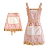 CHROMACRAFT Pack of 2 Aprons with Floral Pattern, Large Pocket