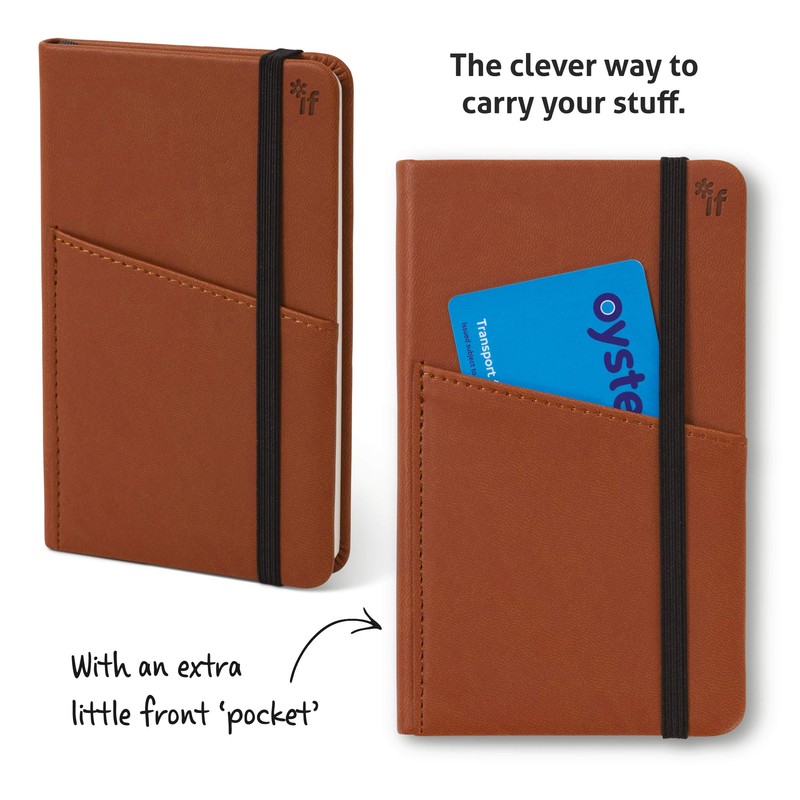 IF Bookaroo A6 'Pocket' Notebook - Brown