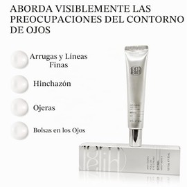 Lamelin Rodillo de Crema para Ojos, Retinol Niacinamida Vitamina A, Reductor de Arrugas, Bolsas y Ojeras, Piel Sensible, Crema de Noche para Hinchazn 