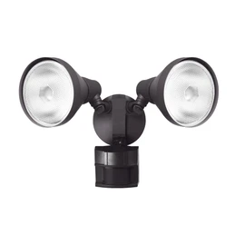 Globe Electric 17000272 180-Degree 240 W Twin Head Bronze Hardwired Motion Sensor Security Flood Light, Spotlight, Outdoor, Outside House Lights