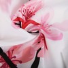 LIVILAN Cherry Blossom Shower Curtain Pink Floral with 12 Hooks