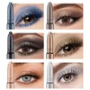 6 Colors Glitter Eyeshadow Stick Colorful Set, Waterproof Eye Shadow