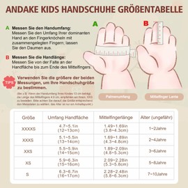 Andake Children's Gloves, Warm Winter Gloves, Waterproof, Windproof Gloves for Skiing, Playing, Outdoor Activities, Boys and Girls
