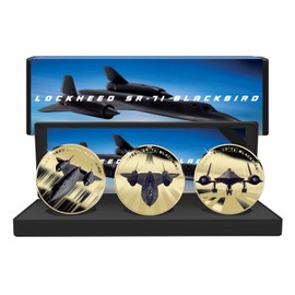 The Koin Club Lockheed SR-71 Blackbird Plane 60th Anniversary Gold Plated Box Set Edition 2025