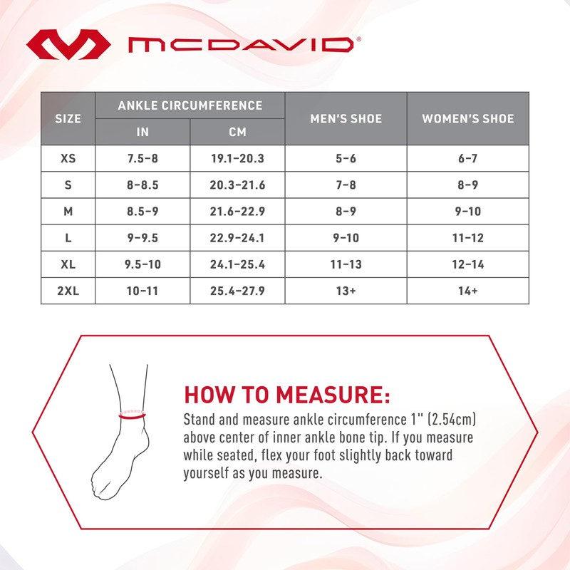 McDavid Ankle Brace Ultralight for Sprained Ankle, Figure 8 Ankle