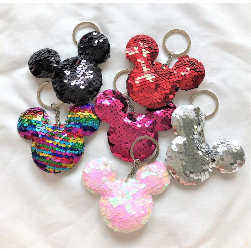 itisyours 12 pc Mickey Sparkly BLINK Plush Reversible Sequin 3"