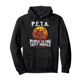 PETA Shirts People Eating Tasty Animals Anti Vegetarian Pullover Hoodie