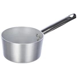 Pentole Agnelli Professional Aluminium 3 Mm. Deep Saucepan With Tubular Steel Handle, Diameter 14 Cm.