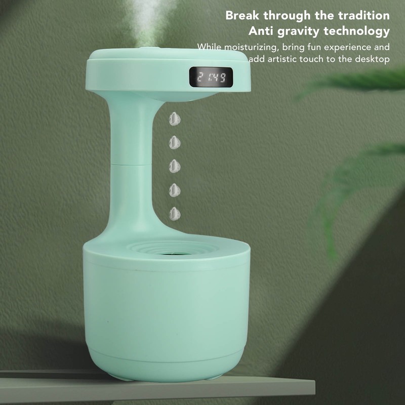 Anti Gravity Humidifier Water Drop Humidifier Quiet Operation Fine Misting