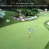 Checkered Golf Hole Pole Cup Flags Golf Backyard Practice Putting