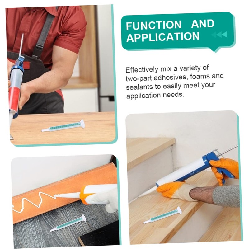 OSALADI 30pcs Ab Glue Mixing Tube Applicator for Epoxy Static