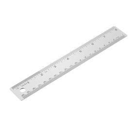 PATIKIL 12 Inch Stainless Steel Ruler Straight Edge Ruler, Cork Backing Non-Slip Metal Ruler with Inches Centimeter Metric Measuring Tools for Office