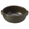 Santoku 15344 Banko Ware Au Gratin Bar, Round, S, Green