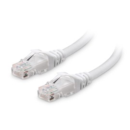 Cable Matters- Cable Ethernet Cat 6 corto sin enganches de 10 Gbps de 5 pies (cable Cat 6, cable Cat6, cable de Internet, cable de red) en blanco