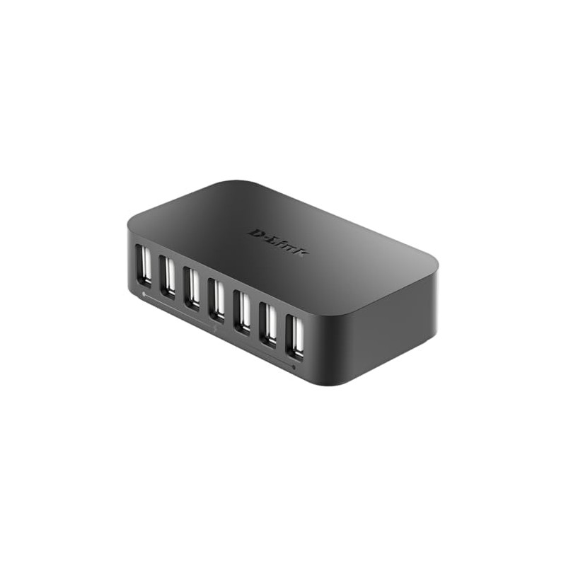 D-Link DUB-H7/B 7-Port USB 2.0 Hub - UK Version
