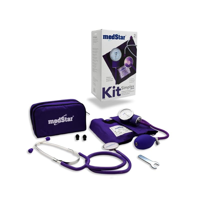 MEDSTAR | Kit Baumanometro Aneroide con Estetoscopio de una Campana