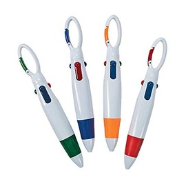 Fun Express - Carabiner Pens - Stationery - Pens - Pens - Novelty - 12 Pieces