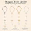 XIPENGKEJI 24 Pcs Mini Rosary Favors, Baptism Rosaries with Angel