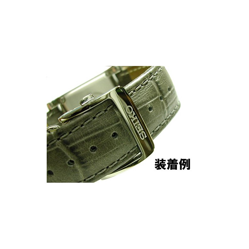 [セイコー] SEIKO 尾錠巾18 mm Dバックル プッシュ式 SEIKOロゴ入り 銀色