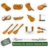 Figura Santa Ladle Olive Wood High-Quality Soup Ladle Sauna Ladle