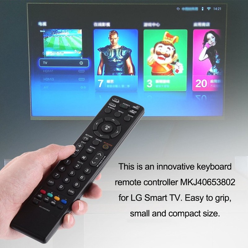 Smart TV Remote Control TV Replacement Control Compatible with MKJ40653802