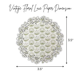 XERE 20 PCS Green Lace Paper Scrapbook Supplies, Aesthetic Cute Vintage Decor for Photo Album, Sketch Book, Gratitude Journal Notebook, Scrapbook Album, Diary, Bullet Journal – Circle Paper Lace