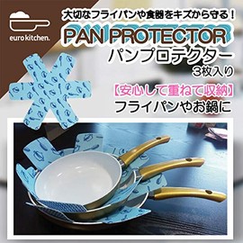 eurokitchen Bread Protector, Set of 3, Blue, 15.2 x 14.2 x 0.06 inches (38.6 x 36 x 0.16 cm)