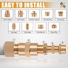 106PCS Brass Pipe Fittings Assortment Kit NPT Extension Adapter,Reducer Bushing,Hex
