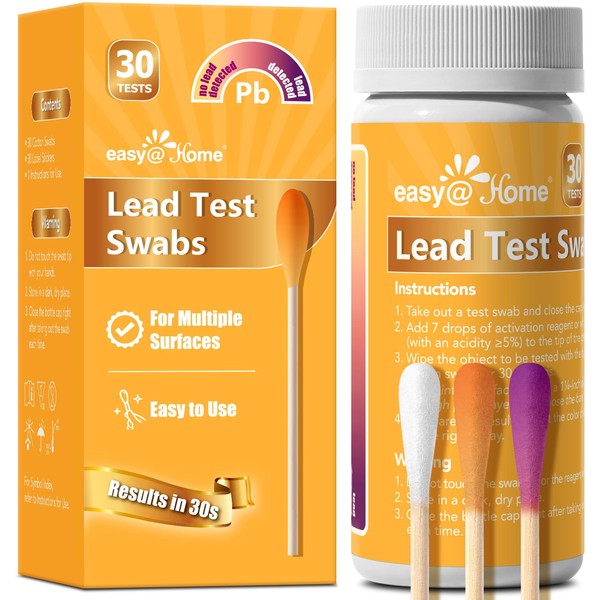 Easy@Home Lead Test Kit – 30 Rapid Testing Swabs with