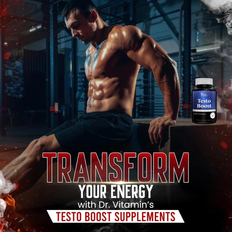 Testo Boost Suplemento Hombres Cápsulas Vitamin