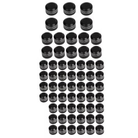 Unbranded Black Cut Engine Bolt Cover Cap Kit For Harley Fat Boy Road Glide Ultra Limited