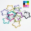 SWATOM Aluminum Star Shape Carabiner Clip Spring Snap Hook Keyring