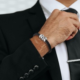 Dad Bracelet Leather Bracelet Father's Day Gift, Leather