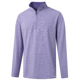 Rouen Men's Sweatshirts Quarter Zip Pin Striped Performance Casual Athletic Sports 1/4 Zip Golf Pullovers for Men