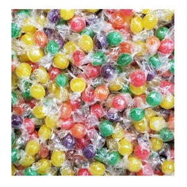 Assorted Sour Balls - 2 lbs of Sour Hard Candy - Smiling Sweets - Deliciously Sour and Sweets Hard Candy Balls - Share with Friends and Family - Stock up Today