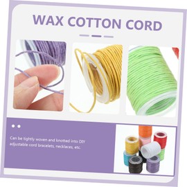 KICHOUSE 10pcs 1mm Waxed Cotton Cord Strings 10m Long Versatile for DIY Necklace Bracelet Making