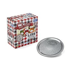 Two Lumps of Sugar Wide Mouth Lids - BPA-Free, Anti-Rust, Leak-Proof Canning Mason Jar Lids, Regular and Wide Mouth Jars, Perfect for Preserving Food and Storage, 24 Pieces per Box